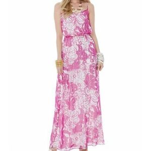 Lilly Pulitzer Deanna Maxi. Purple & gold shimmer